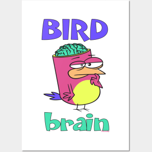 Birdbrain Design for Bird Lovers Posters and Art